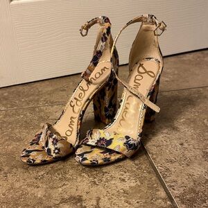 Sam Edelman Jacquard Women's Heels - Floral Pattern